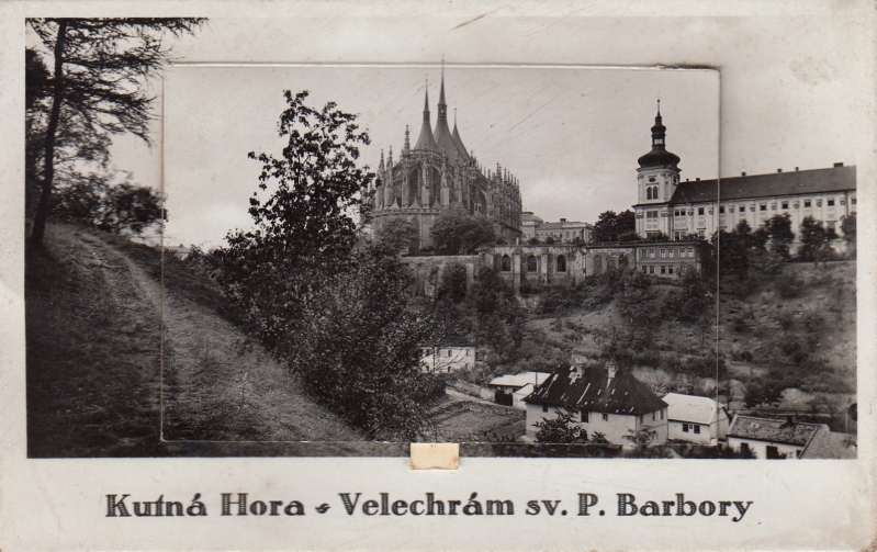 Kutná Hora 1930 chrám sv. Barbory